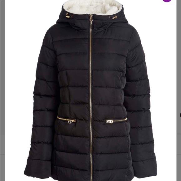 Jessica Simpson black & White puffer coat - Picture 2 of 5